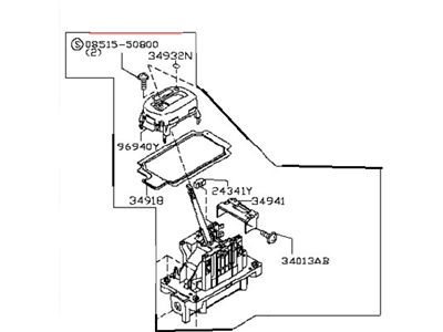 Nissan 34901-EL70D Transmission Control Device Assembly