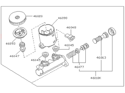 Nissan 46010-20R02 Cylinder Assy-Brake Master