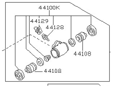 Nissan Sentra Wheel Cylinder - 44100-4B000