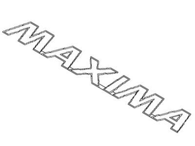 2002 Nissan Maxima Emblem - 84894-5Y700