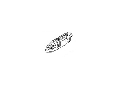 Nissan 80606-35F03 Front Door Outside Handle Assembly, Right