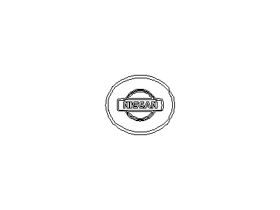 Nissan 84890-80F00 Emblem-Trunk Lid