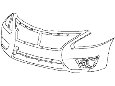 Nissan 62022-9HP2H Front Bumper Cover