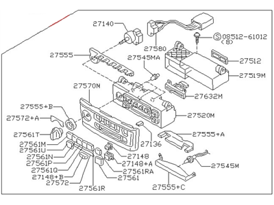 Nissan 27510-6Y300 Control Assembly