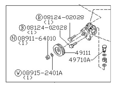 Nissan 49110-31F00 Pump Assy-Power Steering