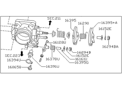 Nissan 16119-3S500 Throttle Chamber Assembly