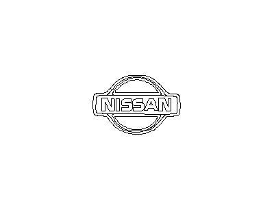 Nissan 93491-7S000 Emblem, Black