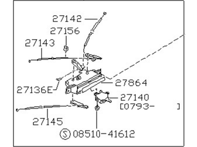 1989 Nissan Pathfinder A/C Switch - 27500-01G01