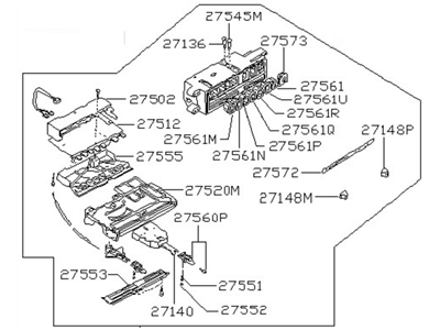 1995 Nissan Pathfinder Blower Control Switches - 27510-83G00