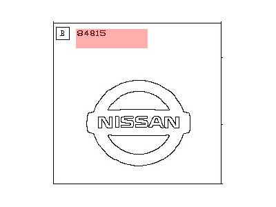 2018 Nissan Rogue Emblem - 84890-4CL1A