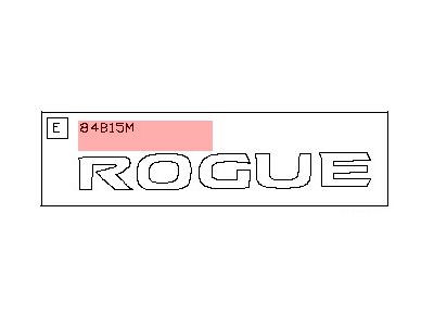 2016 Nissan Rogue Emblem - 84895-5HA0A
