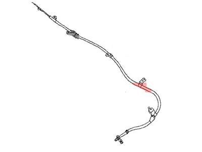 Nissan 36531-JB10A Cable Assy-Brake,Rear LH