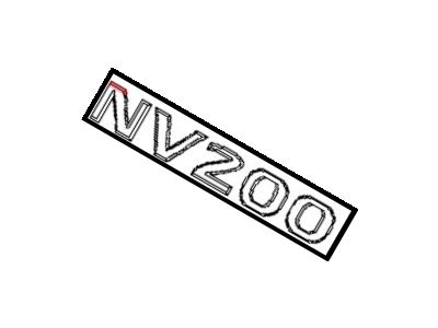 Nissan NV Emblem - 90895-JX50A