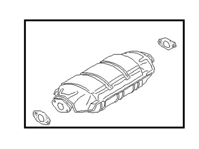 Nissan 20802-42E25 Three Way Catalytic Converter With Shelter