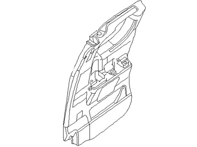 Nissan 76972-ZR00A ESCUT-Seat Belt,RH
