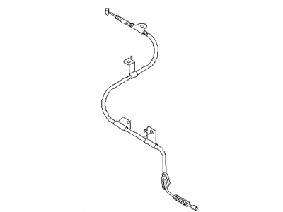 Nissan 36531-4B062 Cable Assy-Brake,Rear LH