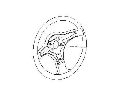 Nissan 48430-5SA1B Steering Wheel Assembly Less Pad