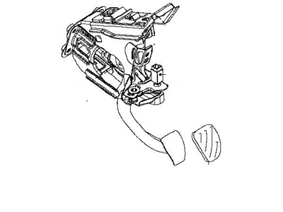 Nissan 46501-1EA2A Pedal Assy-Brake W/Bracket