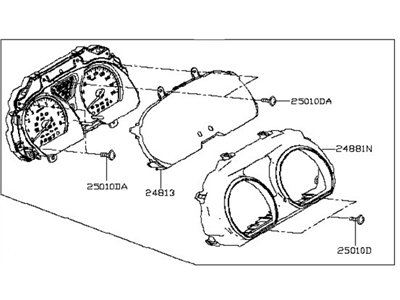 Nissan Versa Note Tachometer - 24810-9MB0A