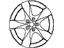 Nissan 40300-ZW81A Aluminum Wheel