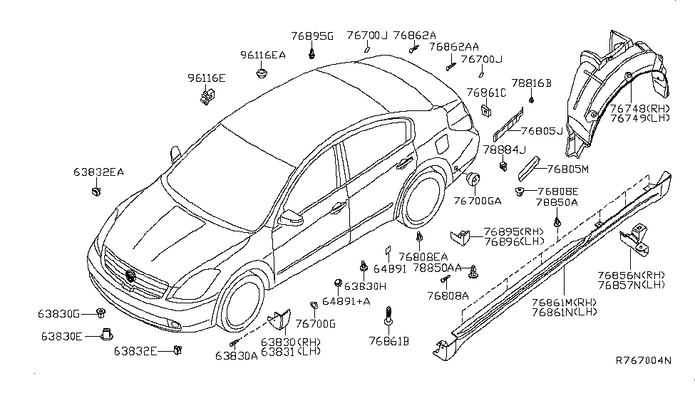 2012 Nissan Altima Parts Diagram