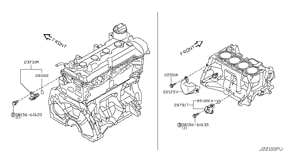 23731-1KT0A - Genuine Nissan Parts diagram of nissan versa 