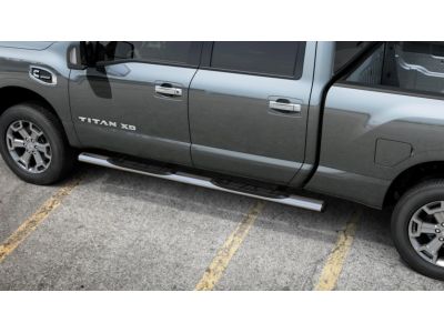 Nissan Step Rails - King Cab 2-piece set - Chrome Titan King Cab 6.5 Bed 999T6-W4200