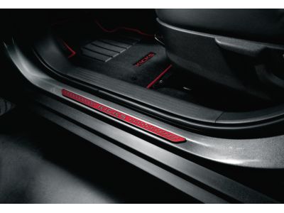 Nissan DOOR SILL PLATES - Anodized Red (2-piece set) T99G6-5RL1D
