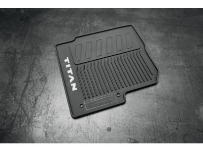 Nissan King Cab All-Season Floor Mats (Rubber / 4-Piece / Black) 999E1-W5000