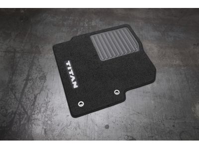 Nissan Crew Cab Carpeted Floor Mats (3-piece / Black) 999E2-W4002