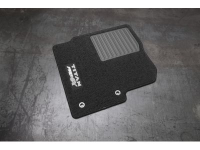 Nissan Crew Cab Carpeted PRO-4X Floor Mats (3-piece / Black) 999E2-W4001