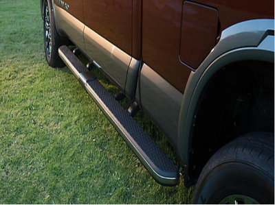 Nissan Running Boards RH CC with O Light - Dark Chrome (Titan XD Crew Cab 6.5 Bed) 999T6-W3719