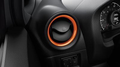 Nissan KE600-3V10CBN Air Vent Trim Rings Carbon Fiber Look (2-piece set)