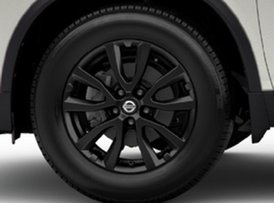 Nissan Valve Stem Caps - Exclusive Midnight Black 17 Alloy Wheel (includes center Caps) T99W1-6FL2B