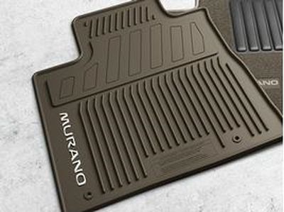 Nissan All-Season Floor Mats (4-Piece / Chocolate) 999E1-C3001