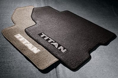 Nissan 999E2-ZV002 Carpeted Floor Mats - Premium (2-piece / Black) (with Metal Z Logo)
