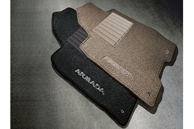 Nissan Carpeted Floor Mats(Charcoal Interior with 2nd row console) 999E2-2U000BK