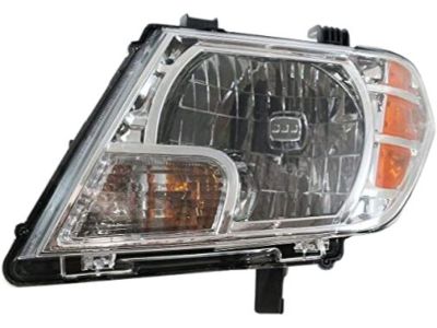 Sennachine Driver Side Left Headlight Assembly – Fits Nissan Frontier 2009-2021, Halogen, Chrome Housing