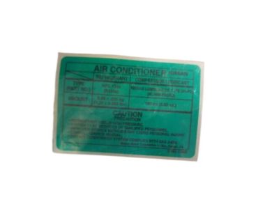 Nissan 27090-C9903 Label-Air Con