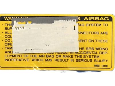 Nissan 98591-10Y00 Label,Air Bag