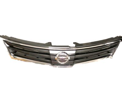 Genuine Nissan Front Grille Cowl Cover For 2007-2013 Versa – OEM Black (Part #66820-EM30A)