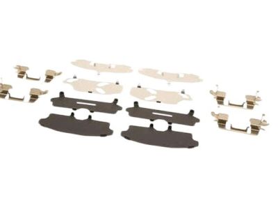 Nissan D1080-3JA0A Hardware Kit-Front Disc Brake Pad