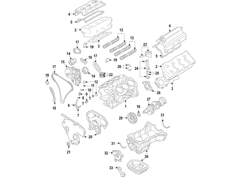 Nissan 12207-6TA2B Bearing-Crankshaft