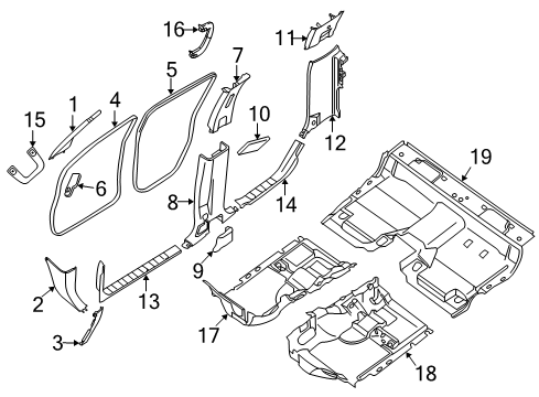 Interior Trim - Cab - 2021 Nissan Frontier