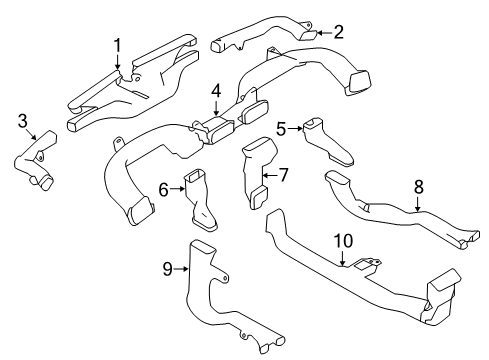 2020 Nissan Rogue Ducts Diagram