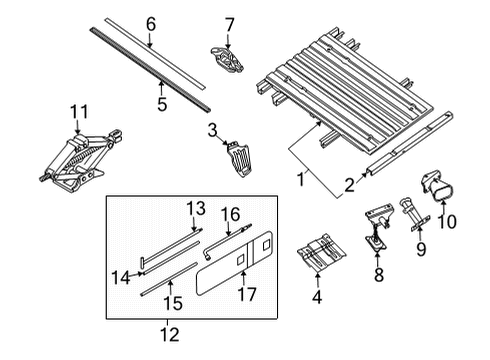 Floor Assembly-Rear Body Diagram for 93500-9BU0A