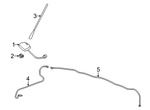 Antenna Assy-Roof Diagram for 28208-5R01A