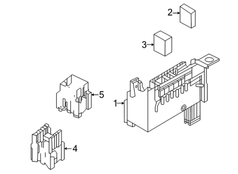 Housing-Fusible Link,Holder Diagram for 24381-6RA0A