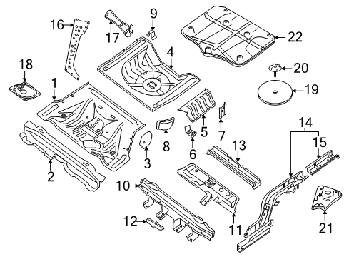 Floor-Rear,Rear Side RH Diagram for G4532-9DJMA