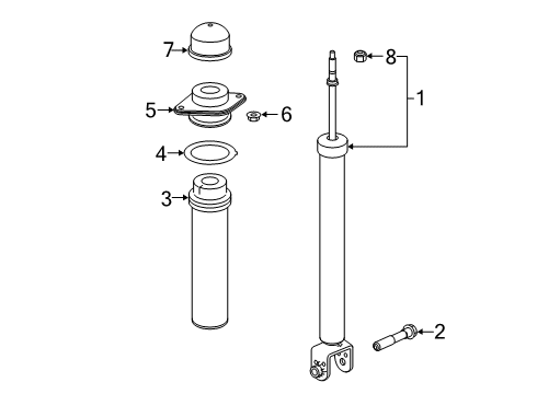 ABSORBER Kit - Shock, Rear Diagram for E6210-9HC0A